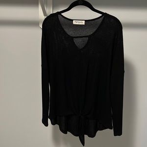 Black long sleeve lightweight shirt